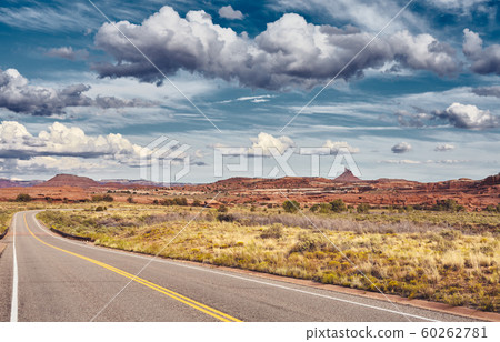 Scenic road in Canyonlands National Park, USA. Scenic road in Canyonlands National Park, USA. 60262781