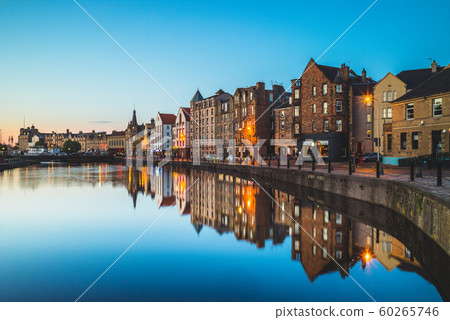 night view of leith at edinburgh, scotland, uk 60265746