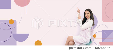 Women's promotional material horizontal banner 60268486
