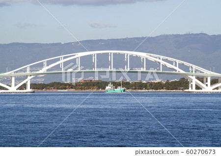 Ohashi over Maishima and Yumeshima 60270673