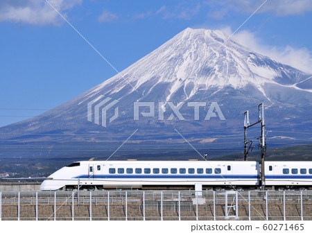 Shinkansen 300 series and winter Fuji-5296 Shinkansen 300 series and winter Fuji-5296 60271465