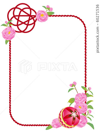 Mizuhiki Teban Peony Frame 60271536