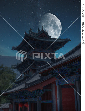 shaolin monastery at night 60272997