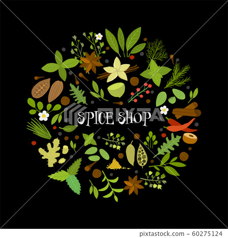 Spice shop, herbs and spices collection for your design Spice shop, herbs and spices collection for your design 60275124