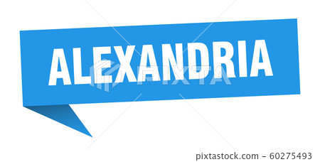 Alexandria sticker. Blue Alexandria signpost 60275493