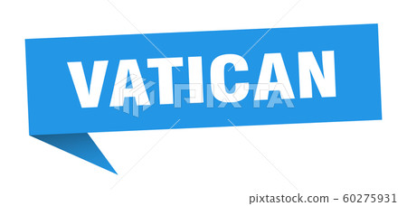 Vatican sticker. Blue Vatican signpost pointer Vatican sticker. Blue Vatican signpost pointer 60275931