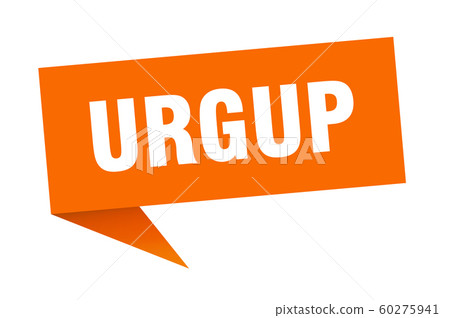 Urgup sticker. Orange Urgup signpost pointer sign Urgup sticker. Orange Urgup signpost pointer sign 60275941