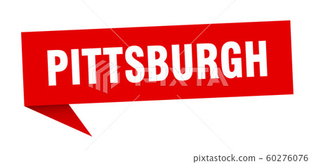 Pittsburgh sticker. Red Pittsburgh signpost - Stock Illustration ...