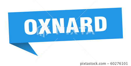 Oxnard sticker. Blue Oxnard signpost pointer sign Oxnard sticker. Blue Oxnard signpost pointer sign 60276101