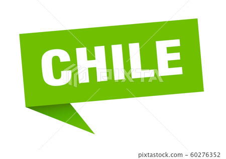 Chile sticker. Green Chile signpost pointer sign Chile sticker. Green Chile signpost pointer sign 60276352