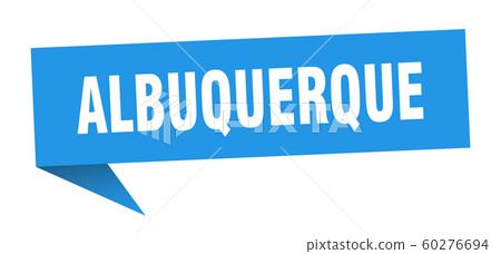 Albuquerque sticker. Blue Albuquerque signpost 60276694