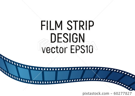 Blue film strip design. Blue film strip design. 60277827