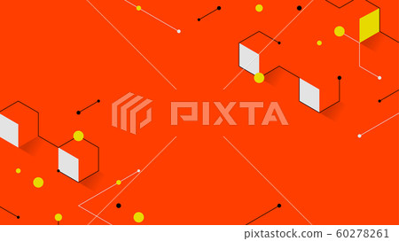 Digital geometric elements abstract background - Stock Illustration ...