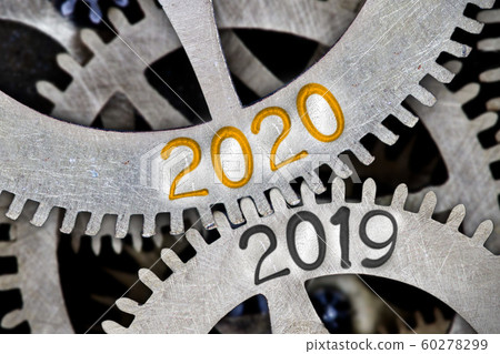 Metal Wheels with New Year 2020 60278299