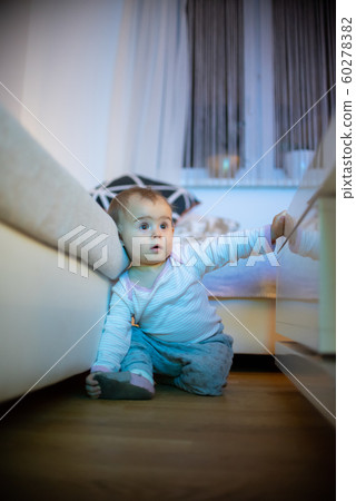 11 months old baby girl watching television like 11 months old baby girl watching television like 60278382