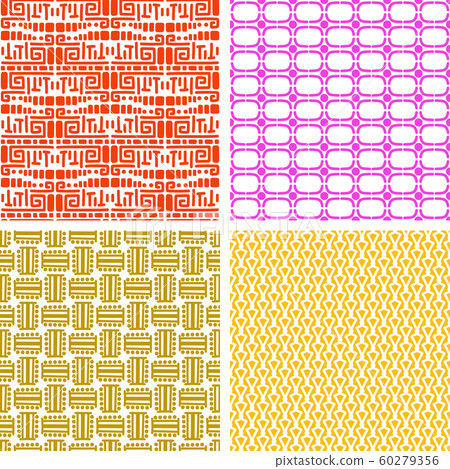 Colorful african ethnic pattern set Colorful african ethnic pattern set 60279356
