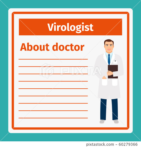 Medical notes about virologist Medical notes about virologist 60279366