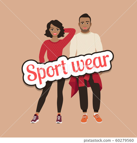 Black people in sport wear concept 60279560