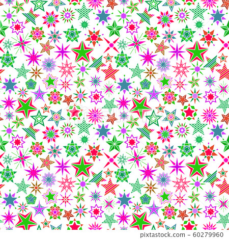 Kids colorful cartoon stars pattern Kids colorful cartoon stars pattern 60279960