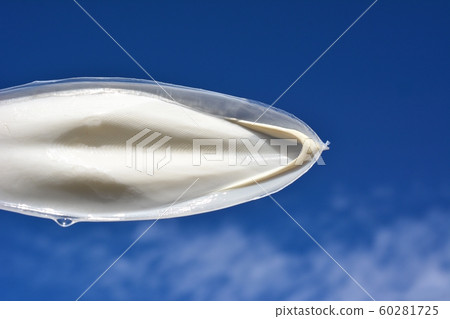 烏賊殼，藍天，光，水，蘆葦，材料 60281725