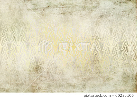 相當臟的背景材料-金-藍色海浪-日本圖案-垃圾 相當臟的背景材料-金-藍色海浪-日本圖案-垃圾 60283106