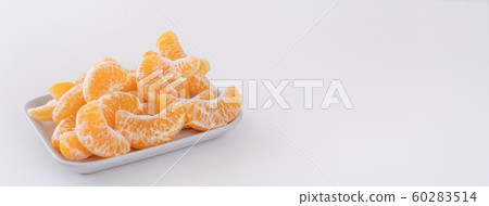 Tachibana Agricultural New Year White bottom Contemporary tangerine white background Tangerine tangerine 60283514