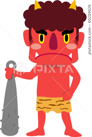 Standing red demon Standing red demon 60289026