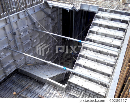 Precast system aluminium formwork used at the construction site as the reusable concrete form-work. It is high durability and can be used repeatedly. Saving time 60289337