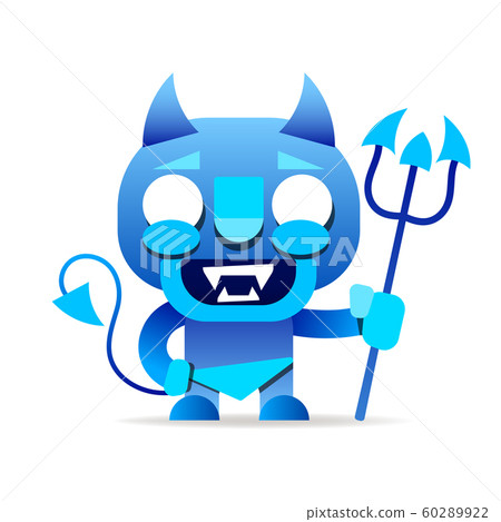 Devil blue Suitable For Greeting Card, Poster Or Devil blue Suitable For Greeting Card, Poster Or 60289922