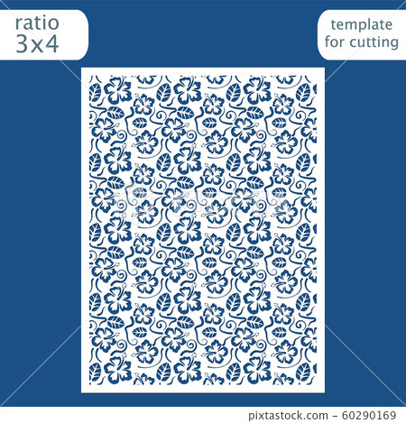Laser cut wedding invitation card template. Laser cut wedding invitation card template. 60290169