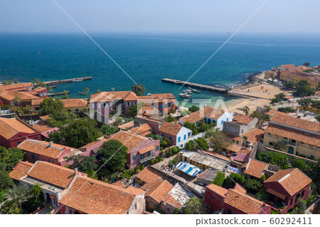 Aerial view of Goree Island. Goree. Dakar, 60292411