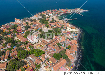 Aerial view of Goree Island. Goree. Dakar, 60292418