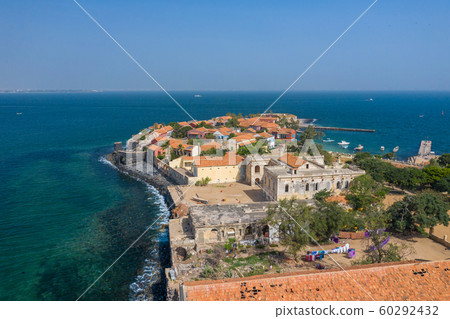 Aerial view of Goree Island. Goree. Dakar, 60292432