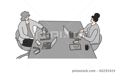 Podcast show studio concept. Vector simple design. Podcast show studio concept. Vector simple design. 60293424
