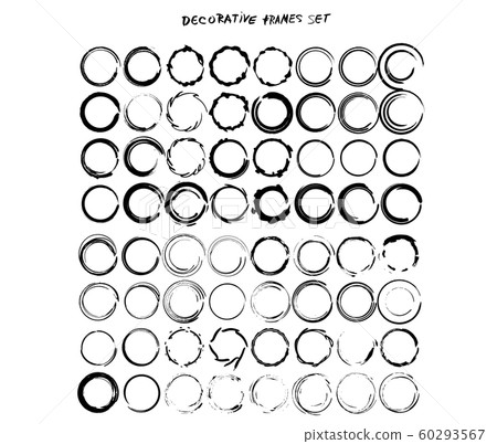 Set of black frames. Empty borders. Vector signs. Set of black frames. Empty borders. Vector signs. 60293567