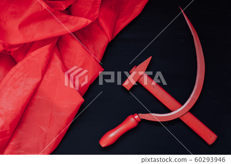 red sickle and hammer workers and peasants revolution red sickle and hammer workers and peasants revolution 60293946