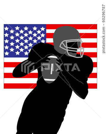 American football silhouette 60296787