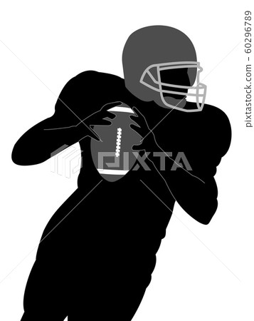 美式足球剪影 60296789
