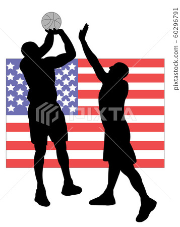 Basketball silhouette 60296791