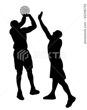 Basketball silhouette Basketball silhouette 60296792