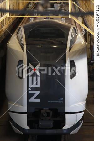 E259 series under inspection at Omiya General Vehicle Center 60297125