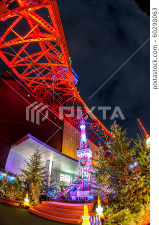 東京鐵塔冬季幻想-橙色照明- 東京鐵塔冬季幻想-橙色照明- 60298063