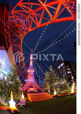 東京鐵塔冬季幻想-橙色照明- 東京鐵塔冬季幻想-橙色照明- 60298068