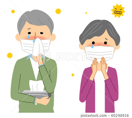  家庭花粉症過敏 60298916