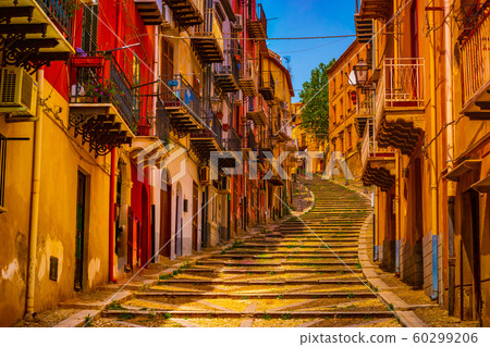Via Roma in Termini Imerese overlooking the old 60299206