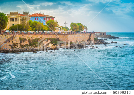 Alghero, Sardinia. Summer sunset view of the Alghero, Sardinia. Summer sunset view of the 60299213