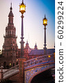 Spanish Square in Seville at night, Spain. 60299224