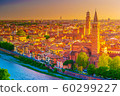 Panoramic view of Verona, Italy 60299227