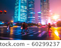 Abstract background of People across the crosswalk 60299237