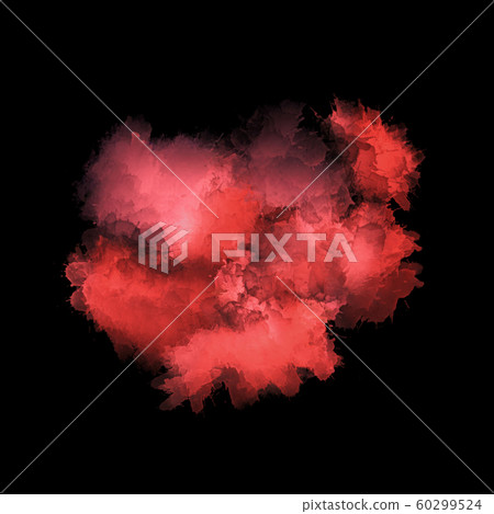 Artistic Painting In Shades Of Red On Black Stock Illustration